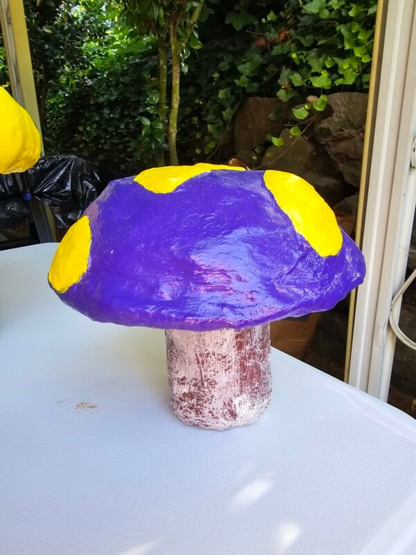 Purple and Yellow Mushroom